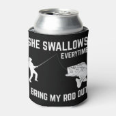メス彼女はおもしろい魚釣りギフト大人を男性へ飲み込む 缶クーラー (缶正面)