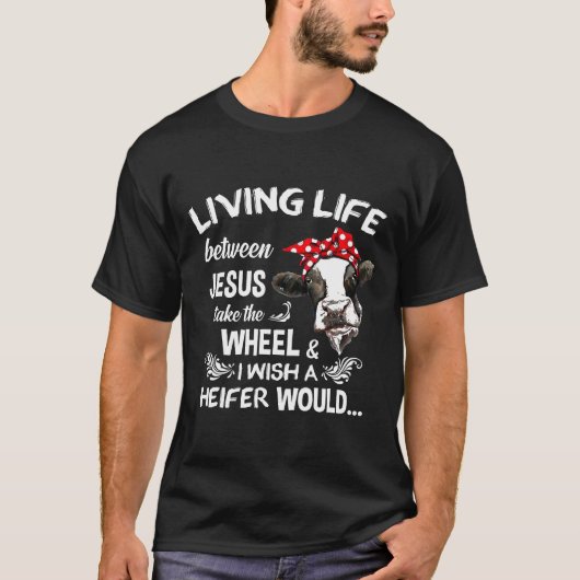 メス牛が牛になるといいな Tシャツ (正面)