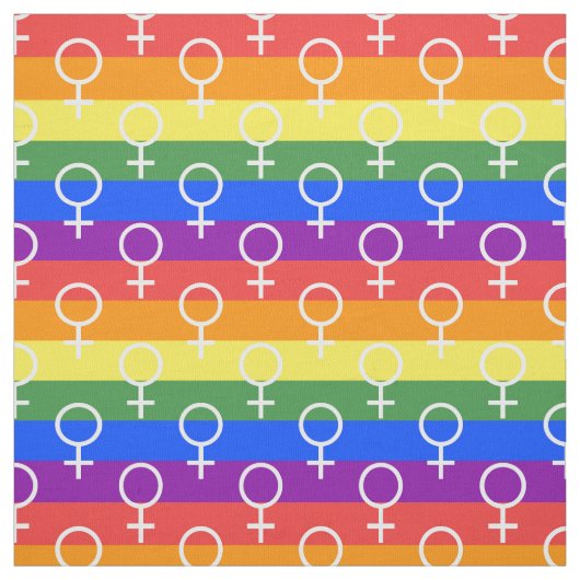 メス記号虹の模様 ファブリック (見本)