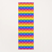 メス記号虹の模様 ヨガマット (正面)