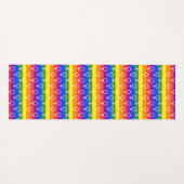 メス記号虹の模様 ヨガマット (正面(横))