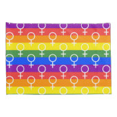 メス記号虹の模様 枕カバー (裏面-右)