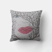 メス顔ファンタジー抽象芸術装飾用クッション クッション (裏面)