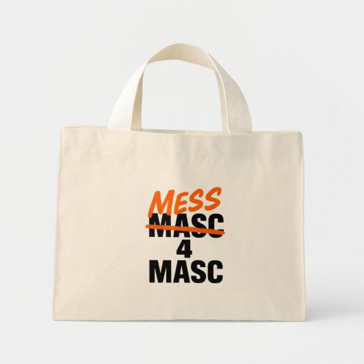 メス4マスコット ミニトートバッグ (正面)