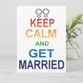 メス – 保 calmとGetの結婚した招待状 招待状 (スタンド正面)