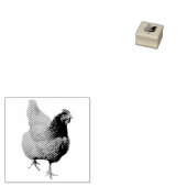 メス/雌鳥 ラバースタンプ (押印)