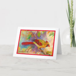 メス（鳥）ショウジョウコウカンチョウ空白のカード シーズンカード