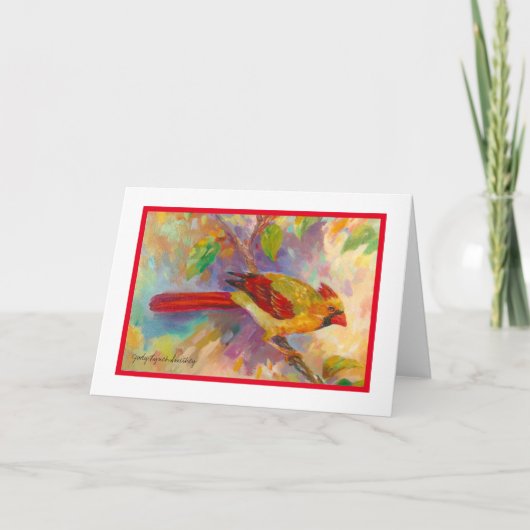 メス（鳥）ショウジョウコウカンチョウ空白のカード シーズンカード (正面)