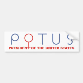 メスPOTUSのバンパーステッカー夫人大統領の女性 バンパーステッカー