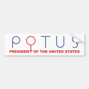 メスPOTUSのバンパーステッカー夫人大統領の女性 バンパーステッカー