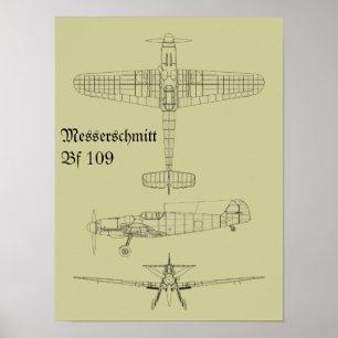 メセルシュミットBf 109 ポスター