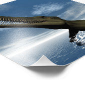 メソサウルス恐竜 – 3D 描写 フォトプリント            (角)