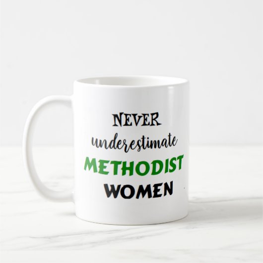 メソジストの女性たち コーヒーマグカップ (左)