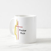 メソジスト派の牧師のマグ コーヒーマグカップ (正面左)