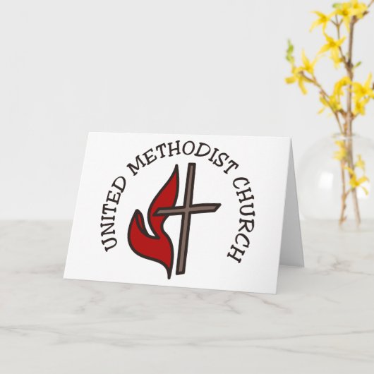 メソジスト統一された教会 カード (黄色い花)