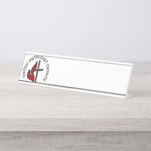 メソジス統一されたト教会 デスクネームプレート (正面)