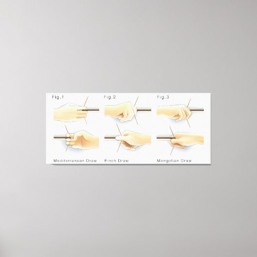 メソッドスケッチ弓道弓弓弓弓弓弓ドロー キャンバスプリント (正面)