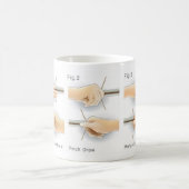 メソッドスケッチ弓道弓弓弓弓弓弓ドロー コーヒーマグカップ (中央)