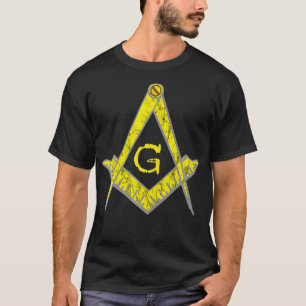 メソニックロッジシンボルPHAメイソンサインスクエア Tシャツ