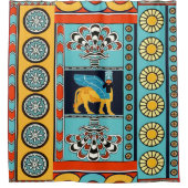 メソポタミアの作品 シャワーカーテン (正面)