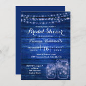 メソ素朴ンジャース夕べ結婚ズブライダルシャワー 招待状 (正面/裏面)