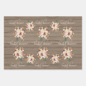 メソ素朴ンジャー水の色のペソニゼーション結婚のWr ラッピングペーパーシート (正面3)