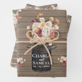 メソ素朴ンジャー水の色のペソニゼーション結婚のWr ラッピングペーパーシート (インサイチュ)