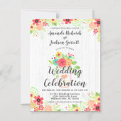 メソ素朴ンジャー磁気結婚式招待状 マグネット招待状 (正面)