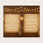 メソ素朴ンジャー結婚式 プログラムテンプレート (外部フラット)