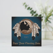 メタисの招待状 - ネイティブアートのカード 招待状 (スタンド正面)