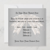 メタисの招待状 - ネイティブアートのカード 招待状 (裏面)