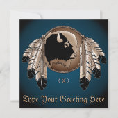 メタисの招待状 - ネイティブアートのカード 招待状 (正面)