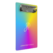 メタカラフルリックルックテンプレートモモダンノグラム ミニクリップボード (アングル)