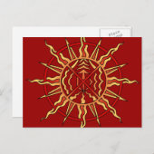 メタカード 神聖なネイティブアートカード ポストカード (正面/裏面)