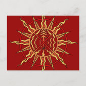 メタカード 神聖なネイティブアートカード ポストカード (正面)