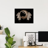 メタスアートポスター スピリットアニマル ネイティブプリントポスター ポスター (ホームオフィス)