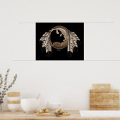 メタスアートポスター スピリットアニマル ネイティブプリントポスター ポスター (キッチン)