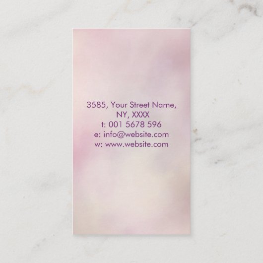 メタトロンのキューブの宝石蓮の聖幾何学  名刺 (裏面)