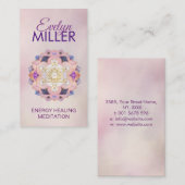 メタトロンのキューブの宝石蓮の聖幾何学 名刺 (正面/裏面)