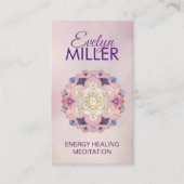 メタトロンのキューブの宝石蓮の聖幾何学  名刺 (正面)