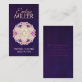 メタトロンのキューブの宝石蓮の聖幾何学 名刺 (正面/裏面)