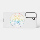 メタトロンのキューブイラストレーションレインボーカラーズ聖 SAMSUNG GALAXYケース (裏面横)