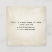 メタトロンのキューブ聖幾何学オーナメント スクエア名刺 (裏面)