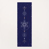 メタトロンの月と星の神聖な幾何学 ヨガマット (正面)