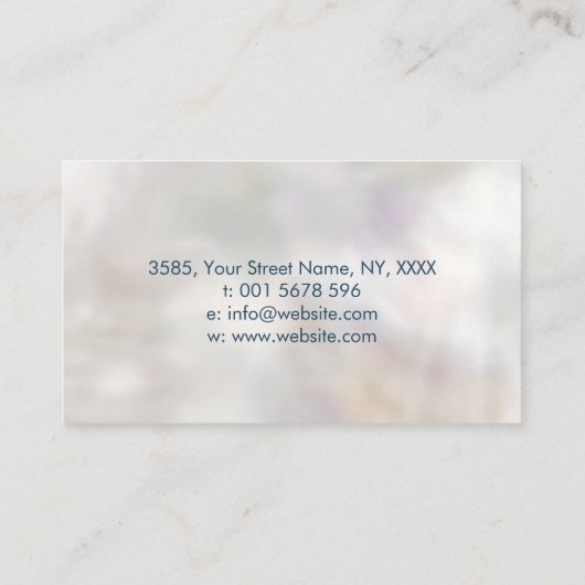 メタトロンの立方体の神聖なジオメトリ – アワロンシェル 名刺 (裏面)