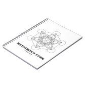 メタトロンの立方体の神聖なジオメトリ ノートブック (左側)