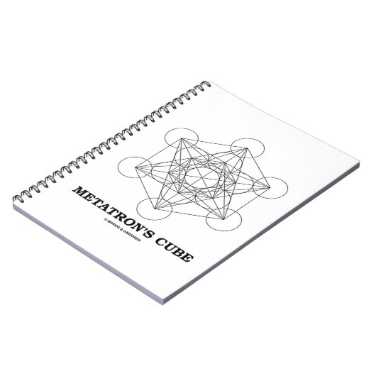 メタトロンの立方体の神聖なジオメトリ ノートブック (左側)