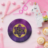 メタトロンの立方体の神聖なジオメトリ ペーパープレート (パーティー)