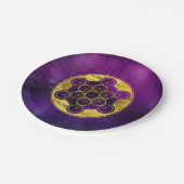 メタトロンの立方体の神聖なジオメトリ ペーパープレート (アングル)