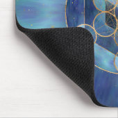 メタトロンの立方体の神聖なジオメトリ マウスパッド (コーナー)